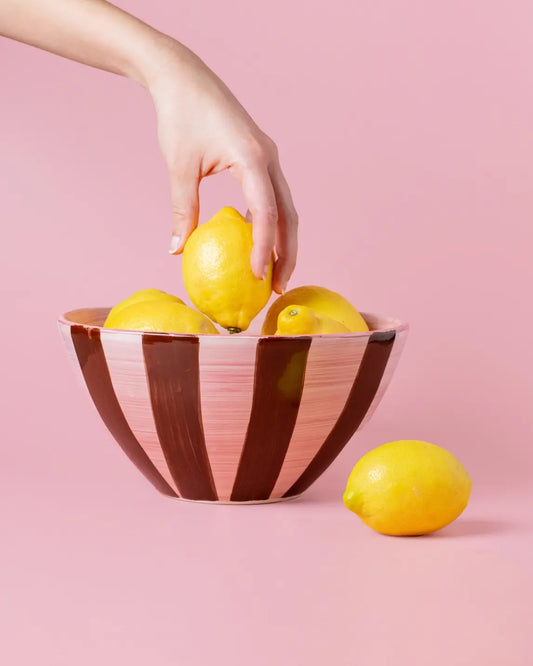 Ceramic Stripe Bowl
