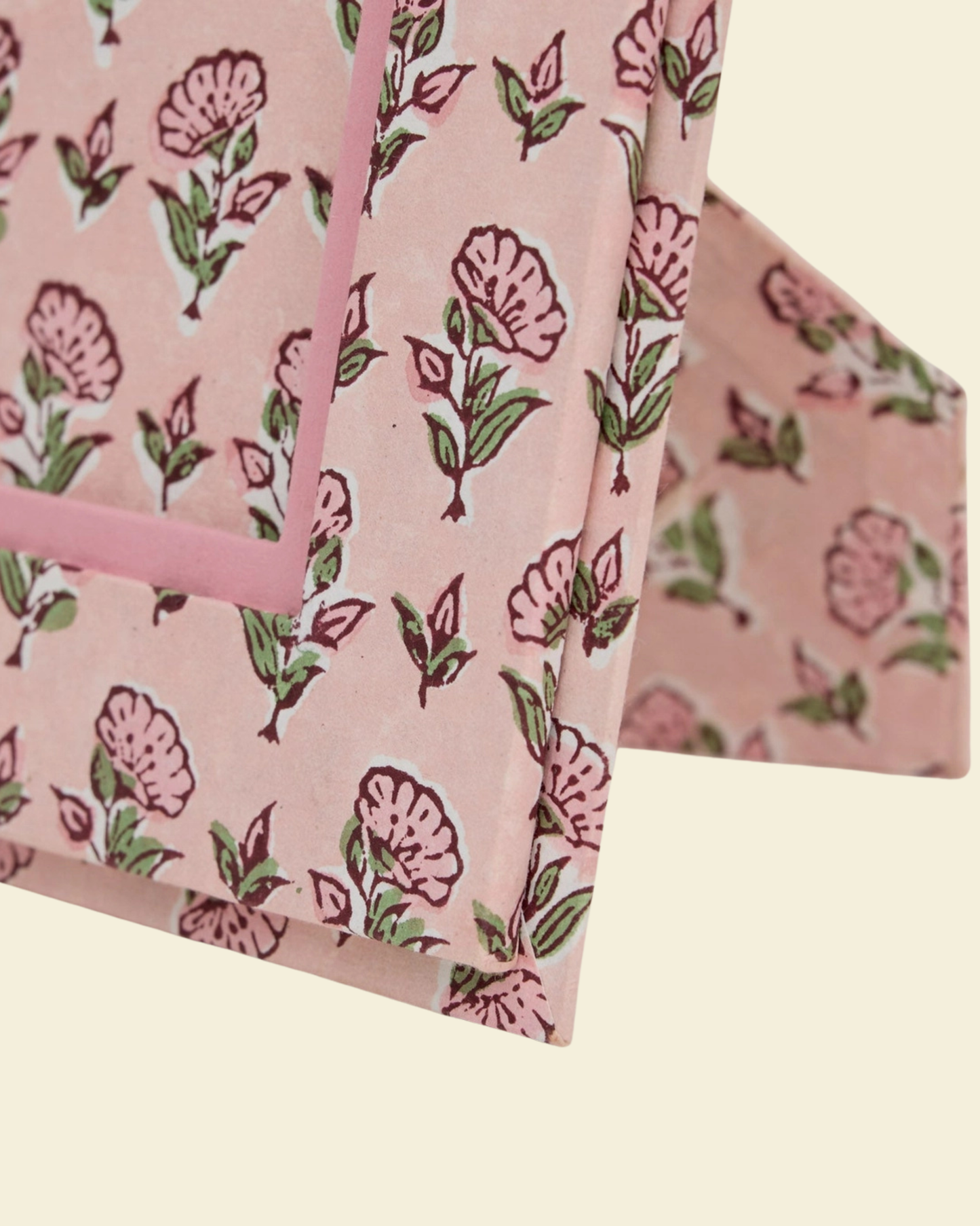 Pink Block Print Photo Frame 6x4