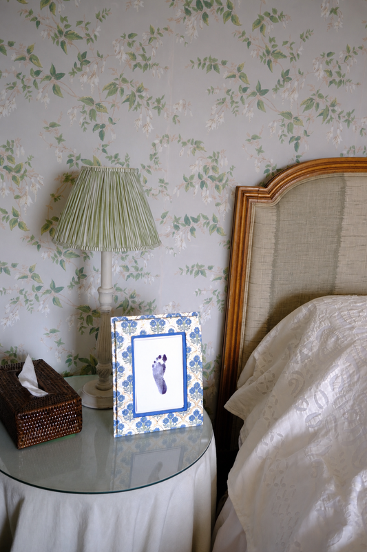 Blue Block Print Photo Frame 7x5
