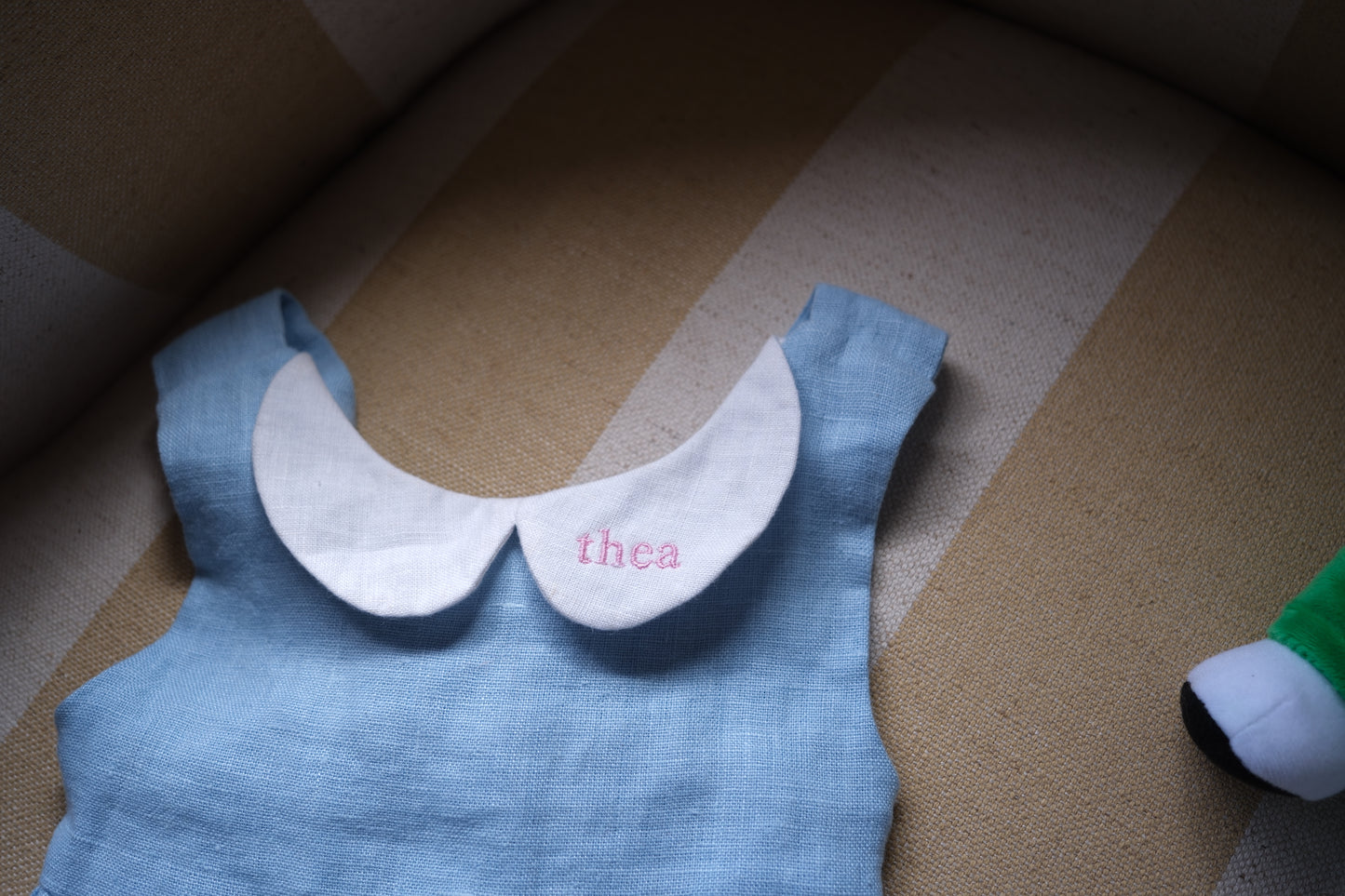 Linen Romper Baby Blue