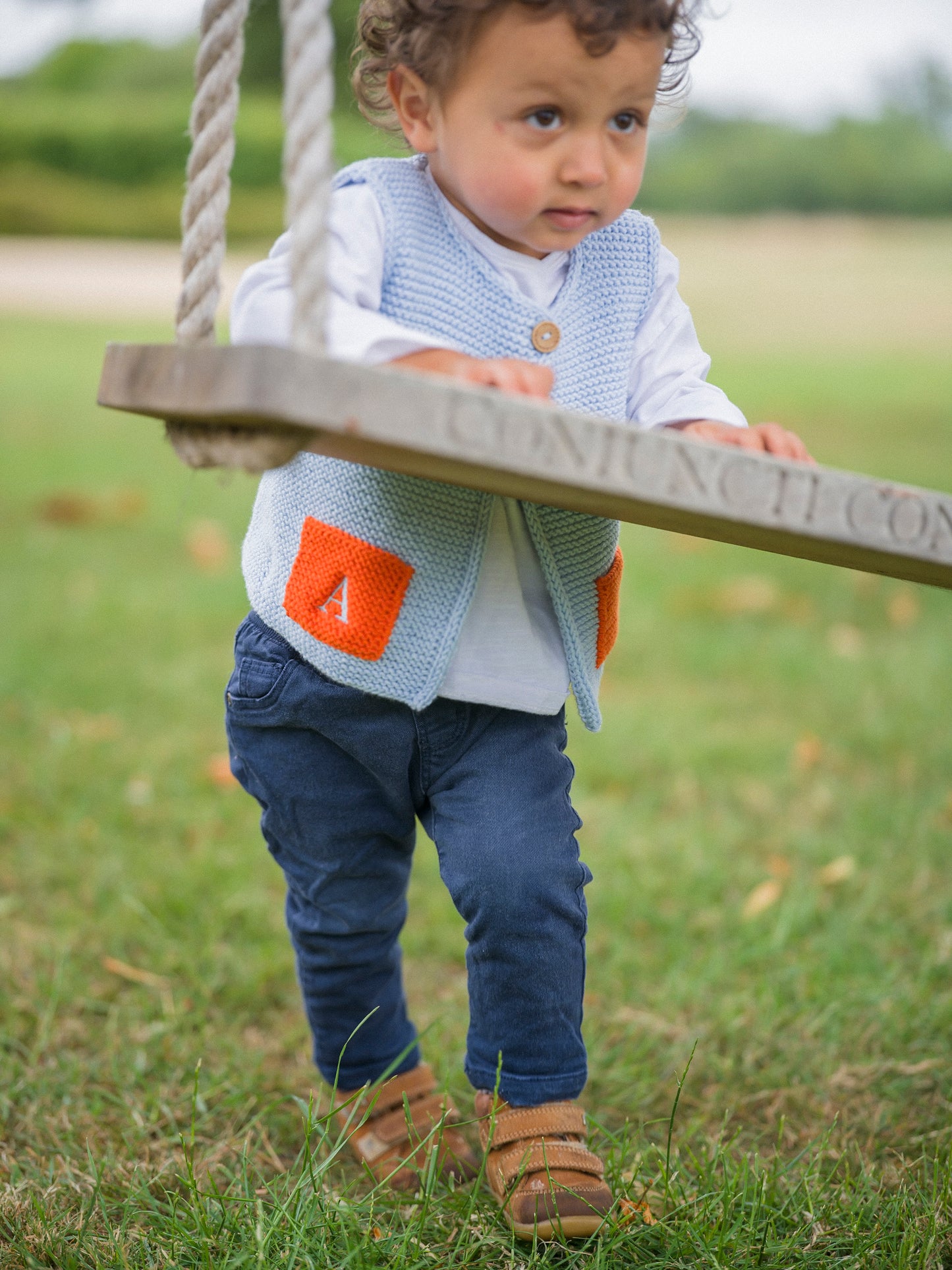 Baby Blue Knitted Vest