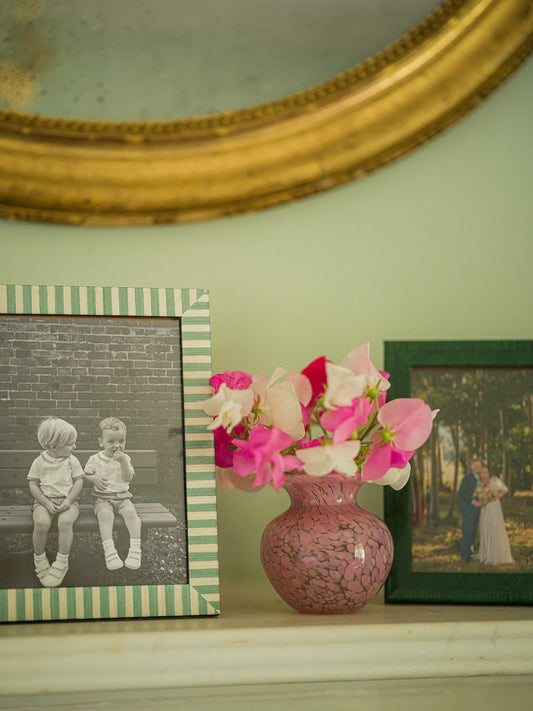 Striped Baby Blue Frame