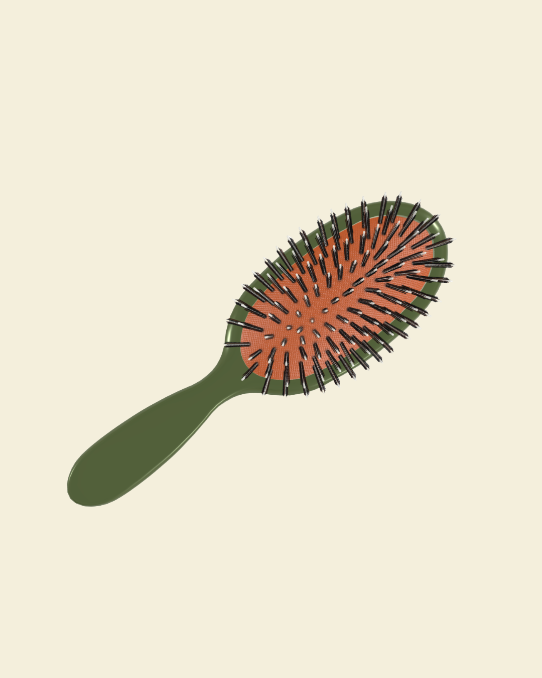 Striped Personalised Hairbrush