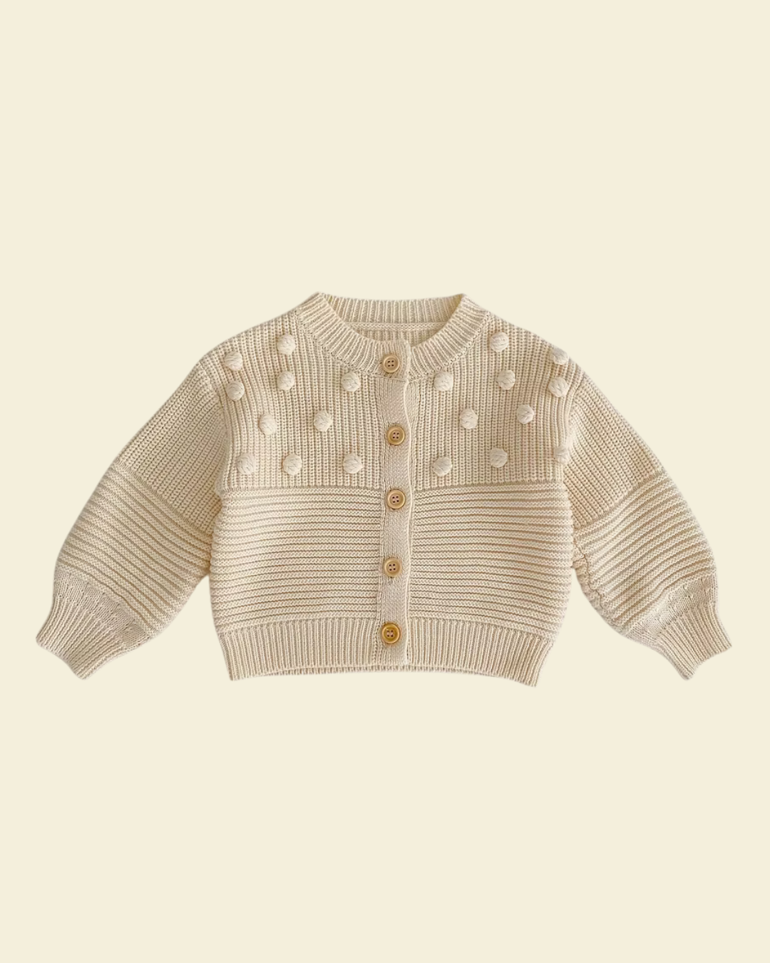 Baby Cardigan Pom Pom