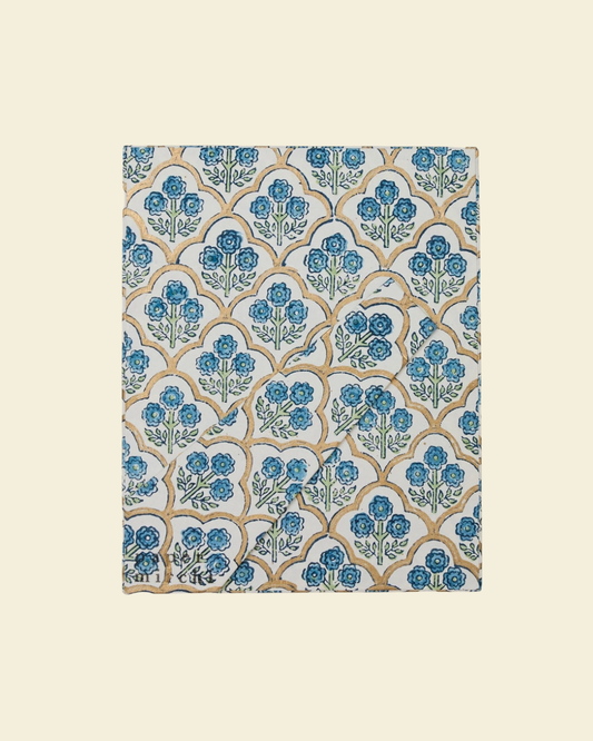 Blue Block Print Photo Frame 7x5