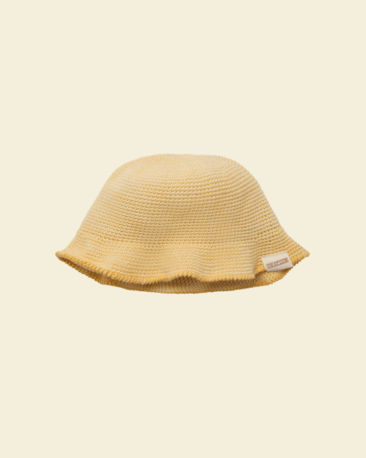 Buttercup Yellow Crochet Hat