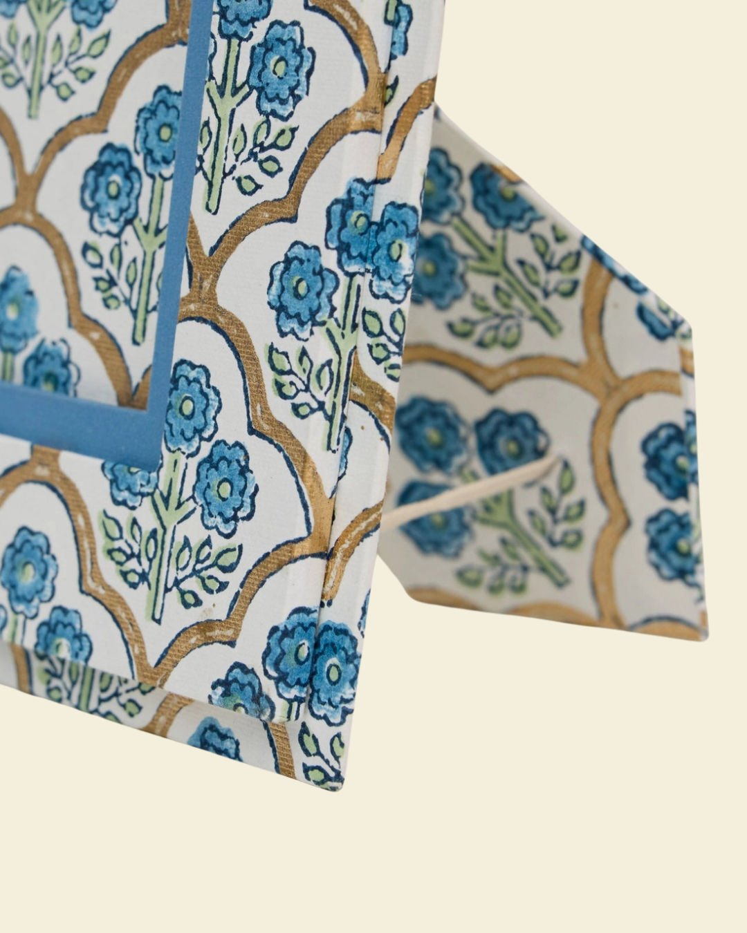 Blue Block Print Photo Frame 7x5