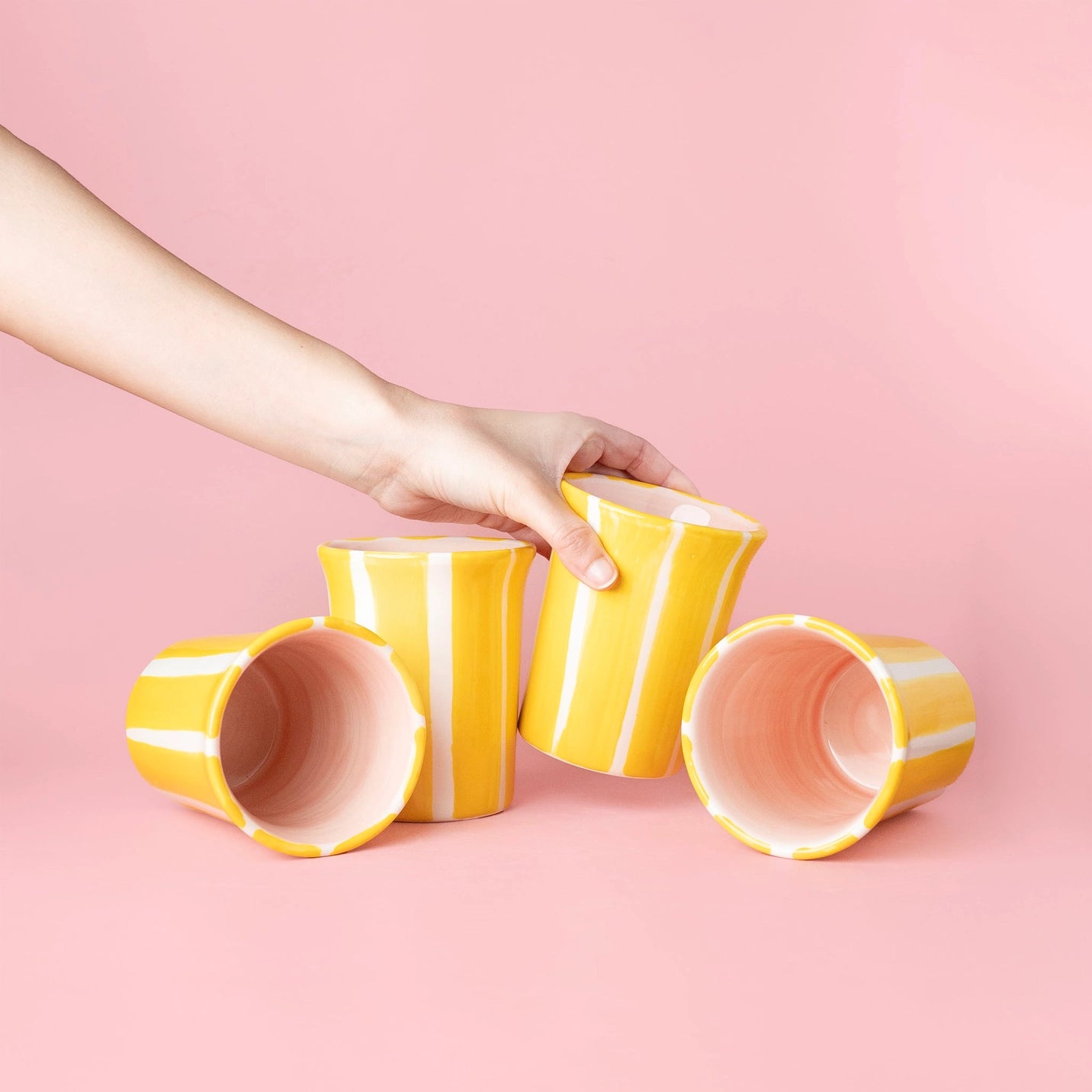 Yellow Ceramic Cup
