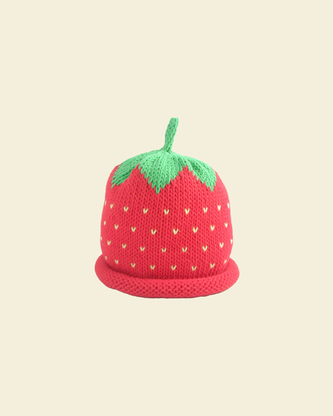 Knitted Strawberry Hat