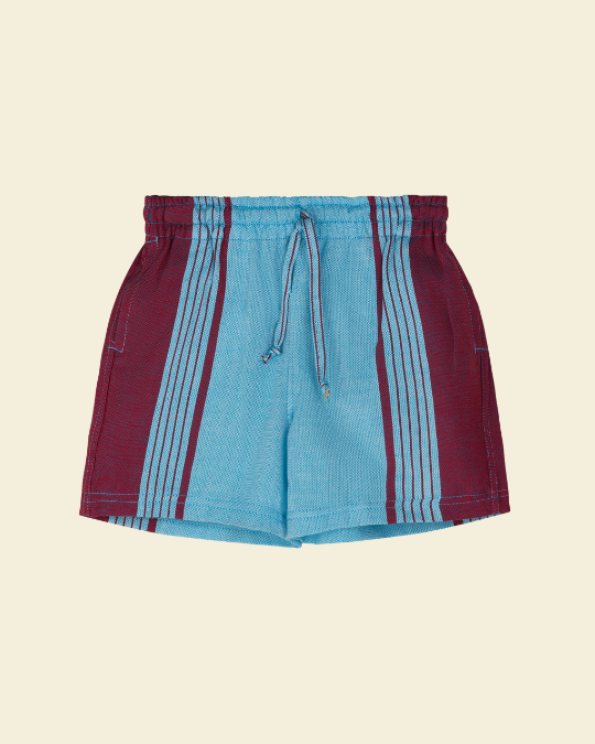 Kikoy Shorts Light Blue
