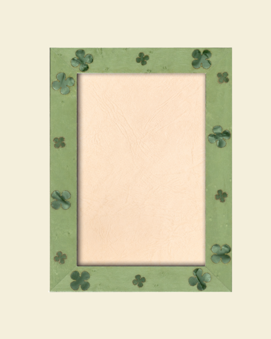 Four Leaf Clover Green Frame 6x4