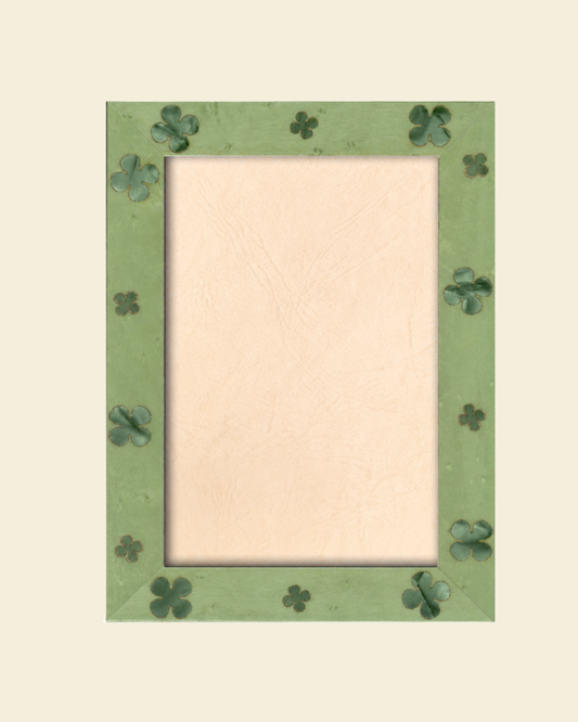 Four Leaf Clover Green Frame 6x4