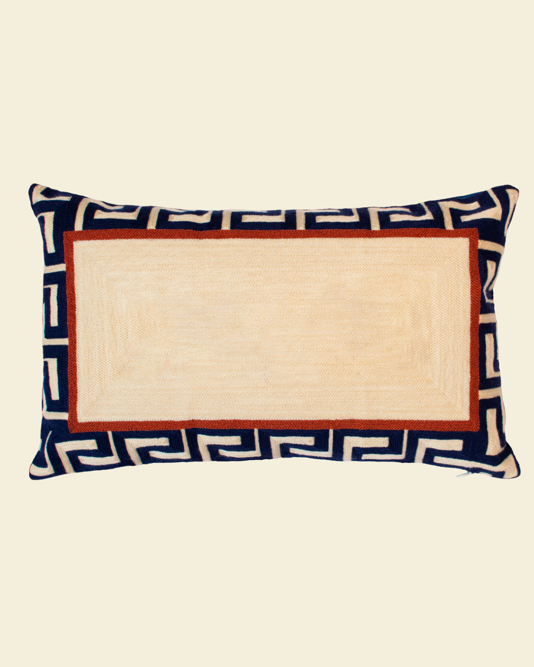 Personalised Embroidered Cushion Navy