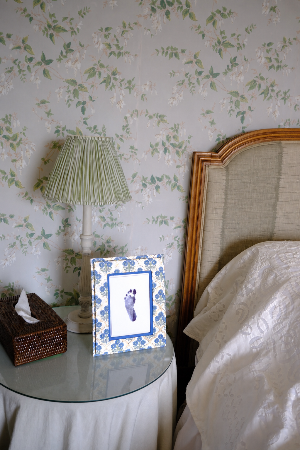 Blue Block Print Photo Frame 7x5