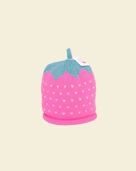 Knitted Raspberry Hat