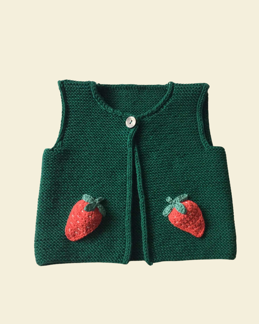 Strawberry Knitted Vest
