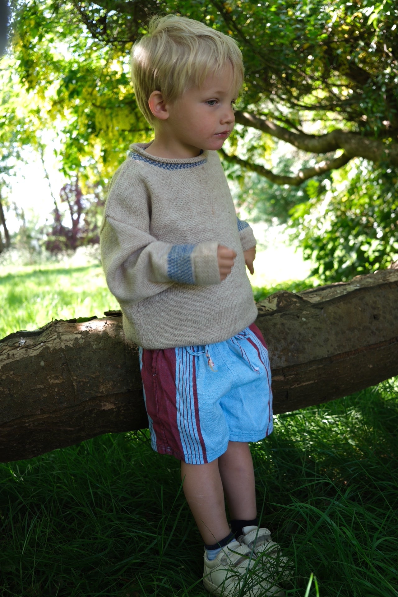 Kikoy Shorts Light Blue