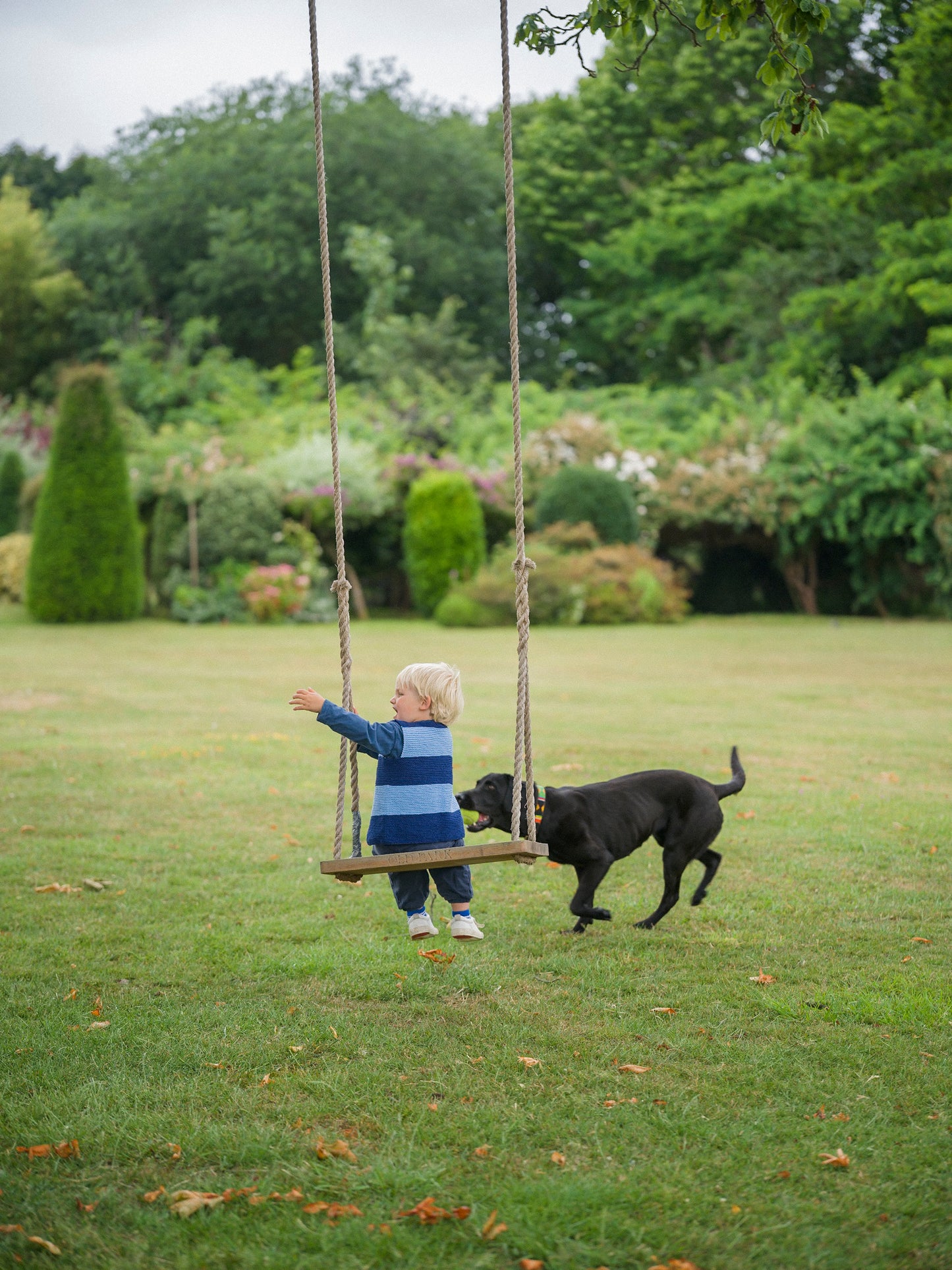 Striped Navy Knitted Vest