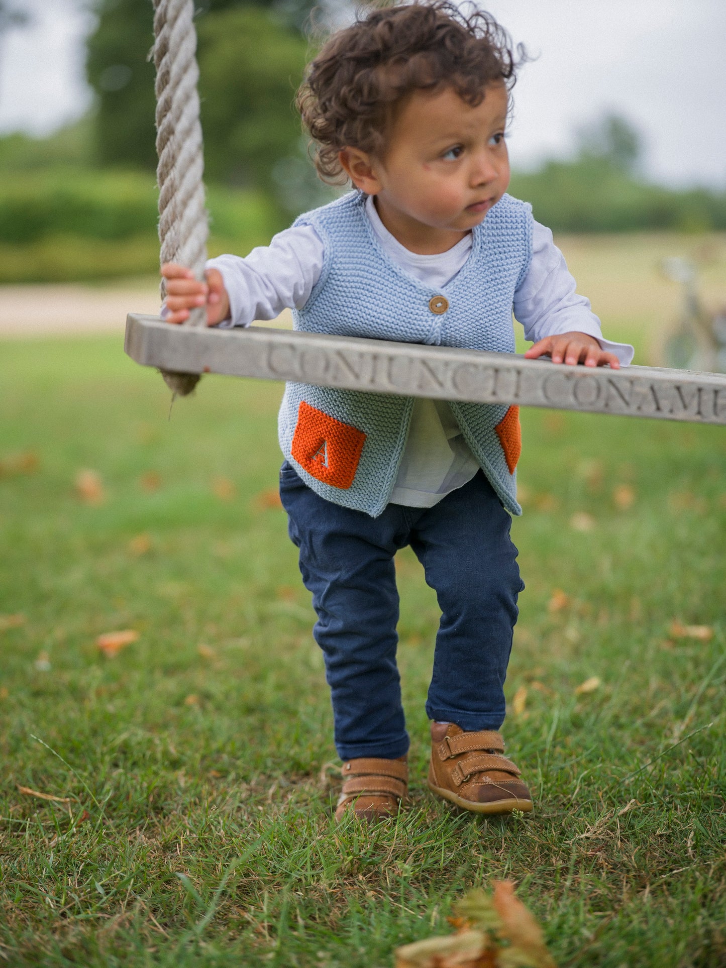 Baby Blue Knitted Vest
