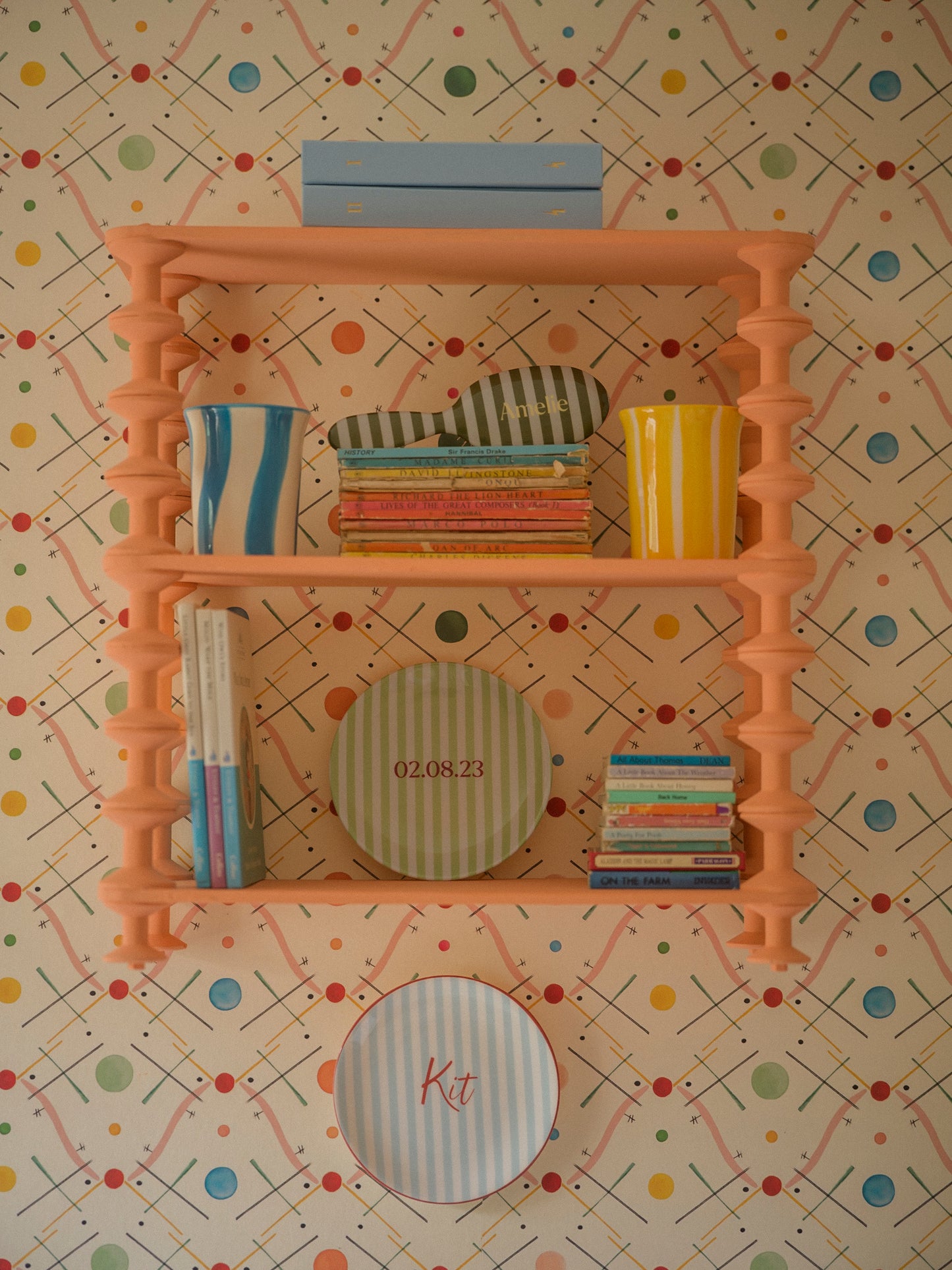 Striped Wall Plate