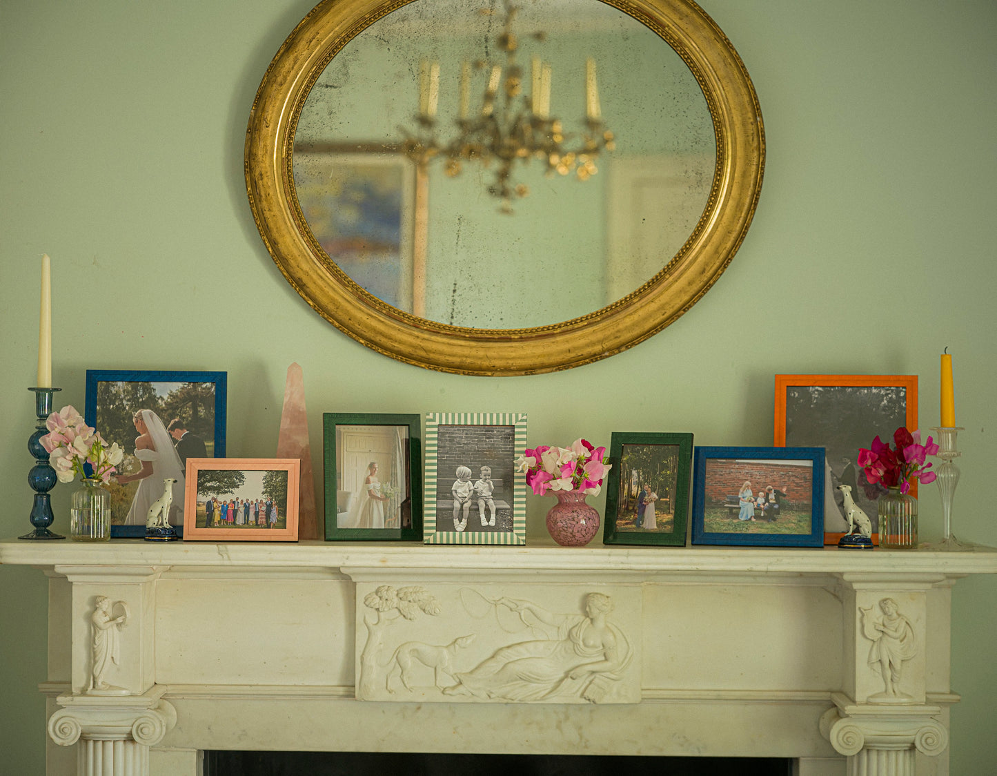 Striped Baby Blue Frame