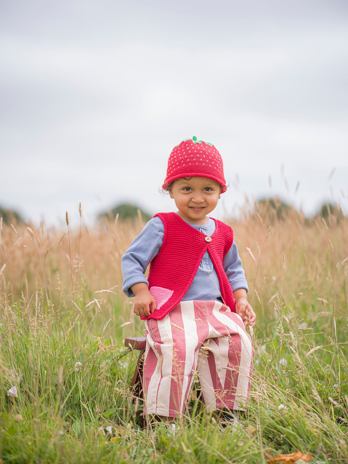 Red Knitted Vest