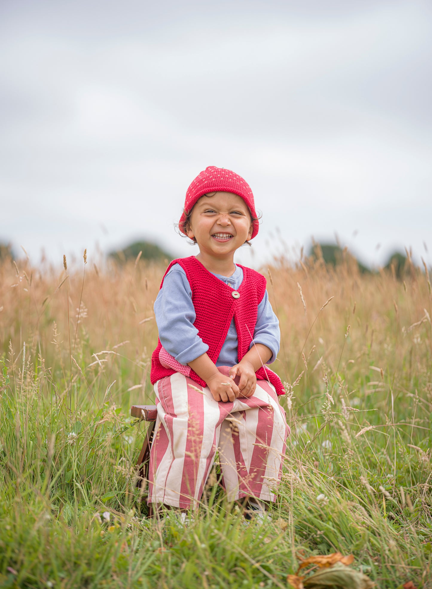 Knitted Strawberry Hat
