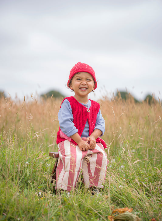 Knitted Strawberry Hat