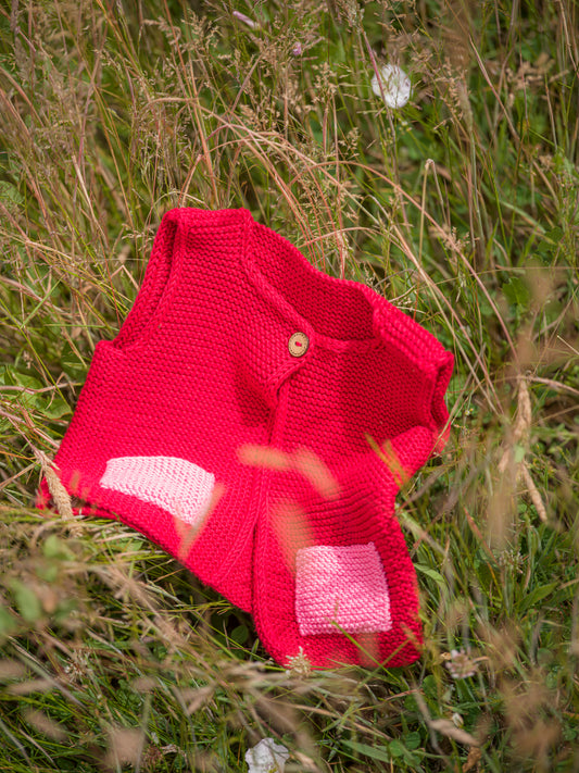 Red Knitted Vest