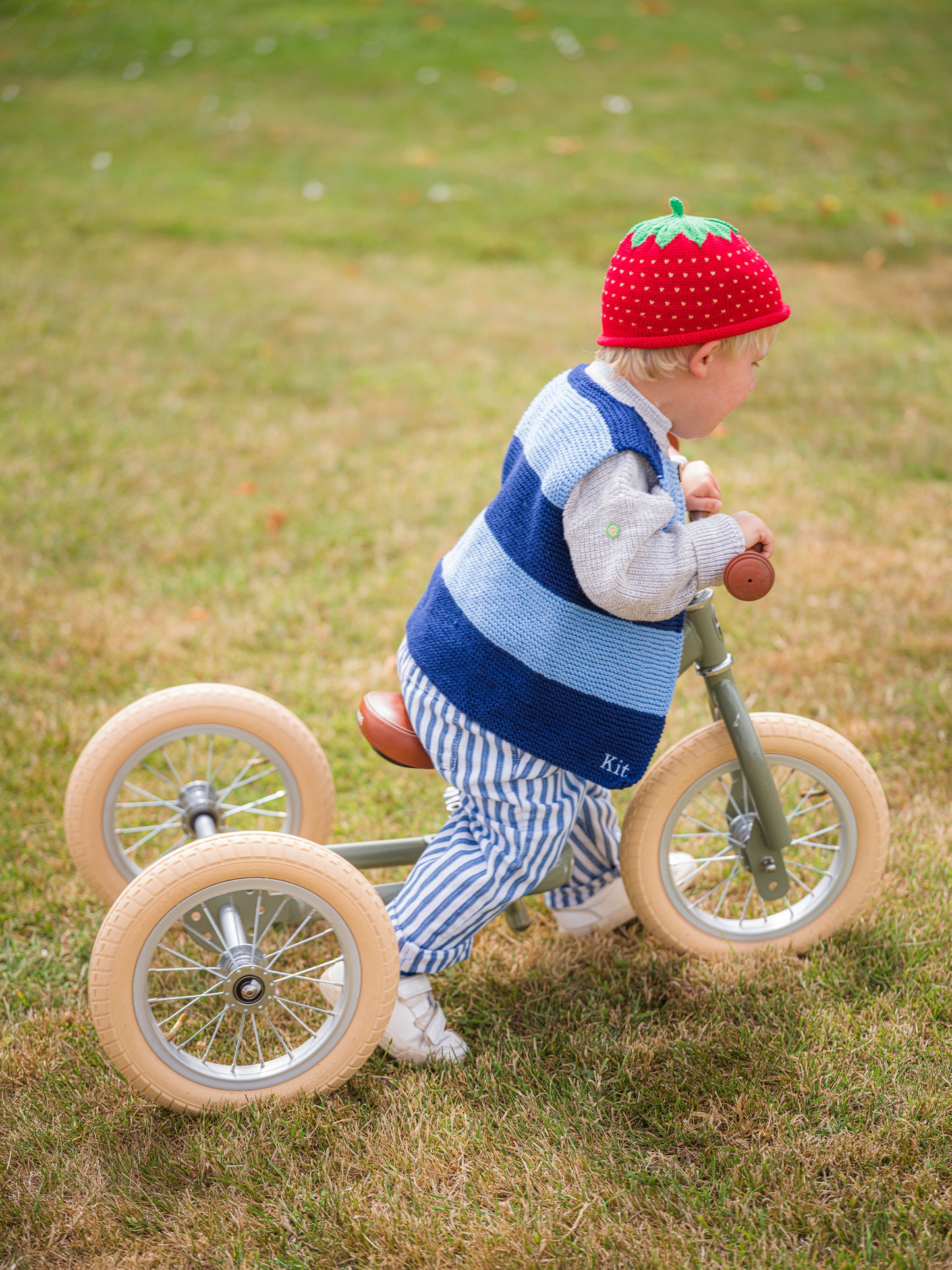 Striped Navy Knitted Vest