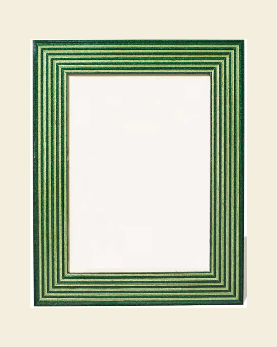Striped Green Photo Frame