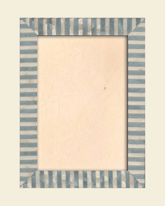 Striped Baby Blue Frame