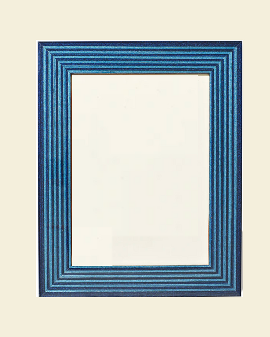 Striped Blue Photo Frame