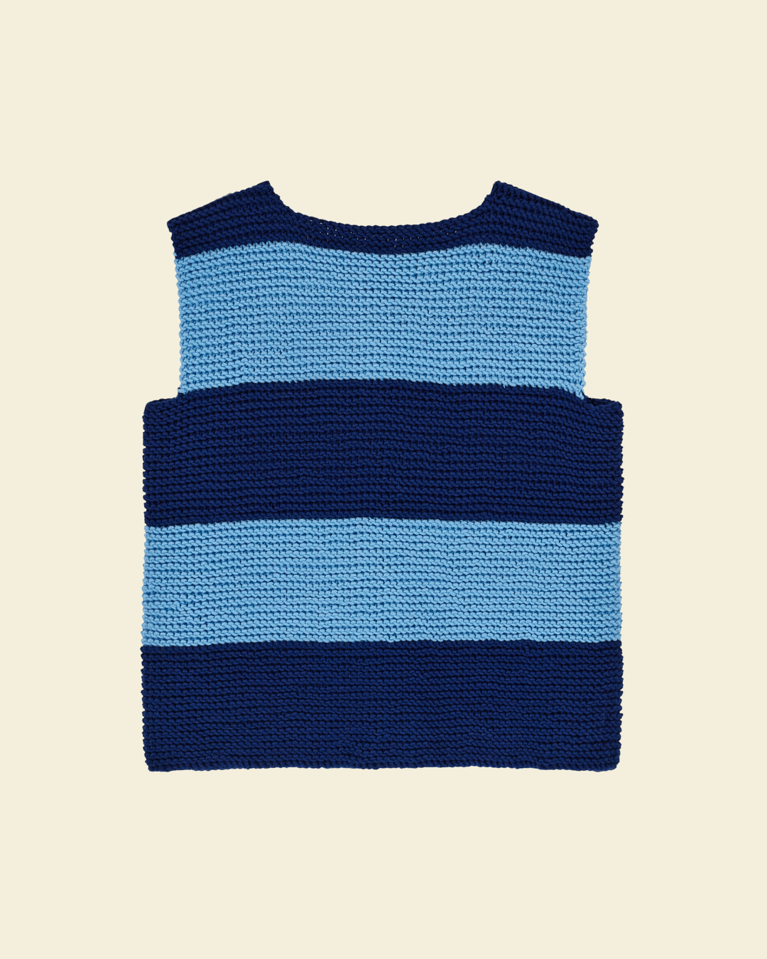 Striped Navy Knitted Vest
