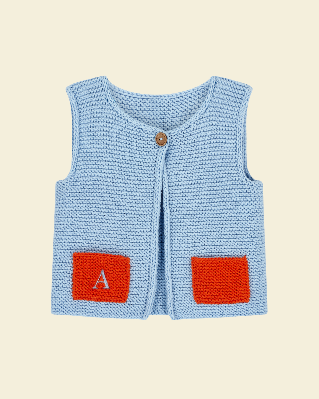 Baby Blue Knitted Vest