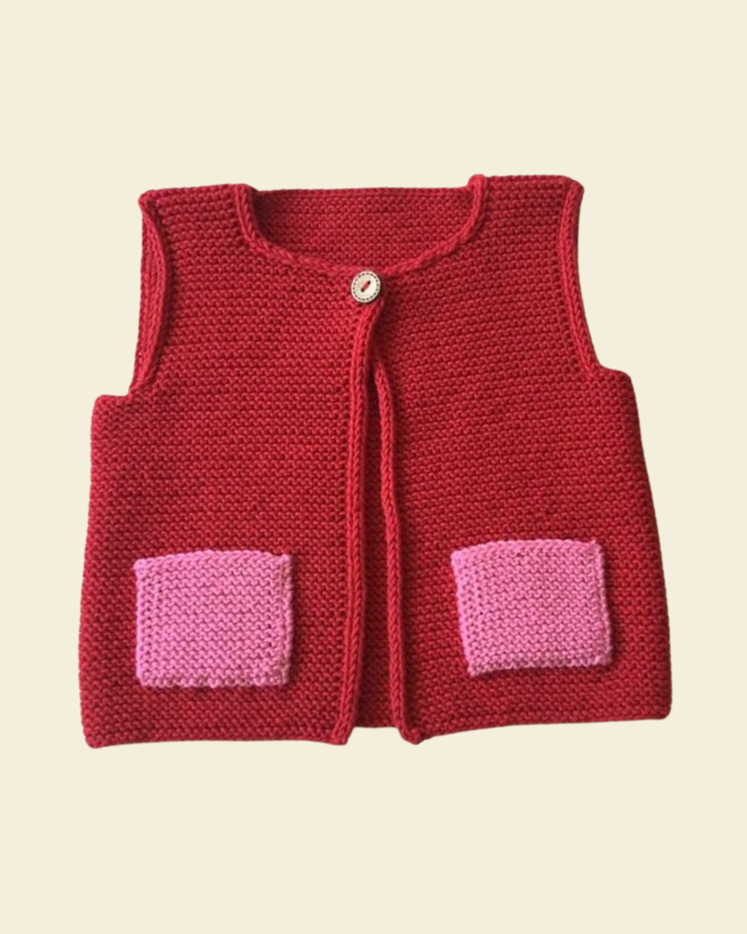 Red Knitted Vest