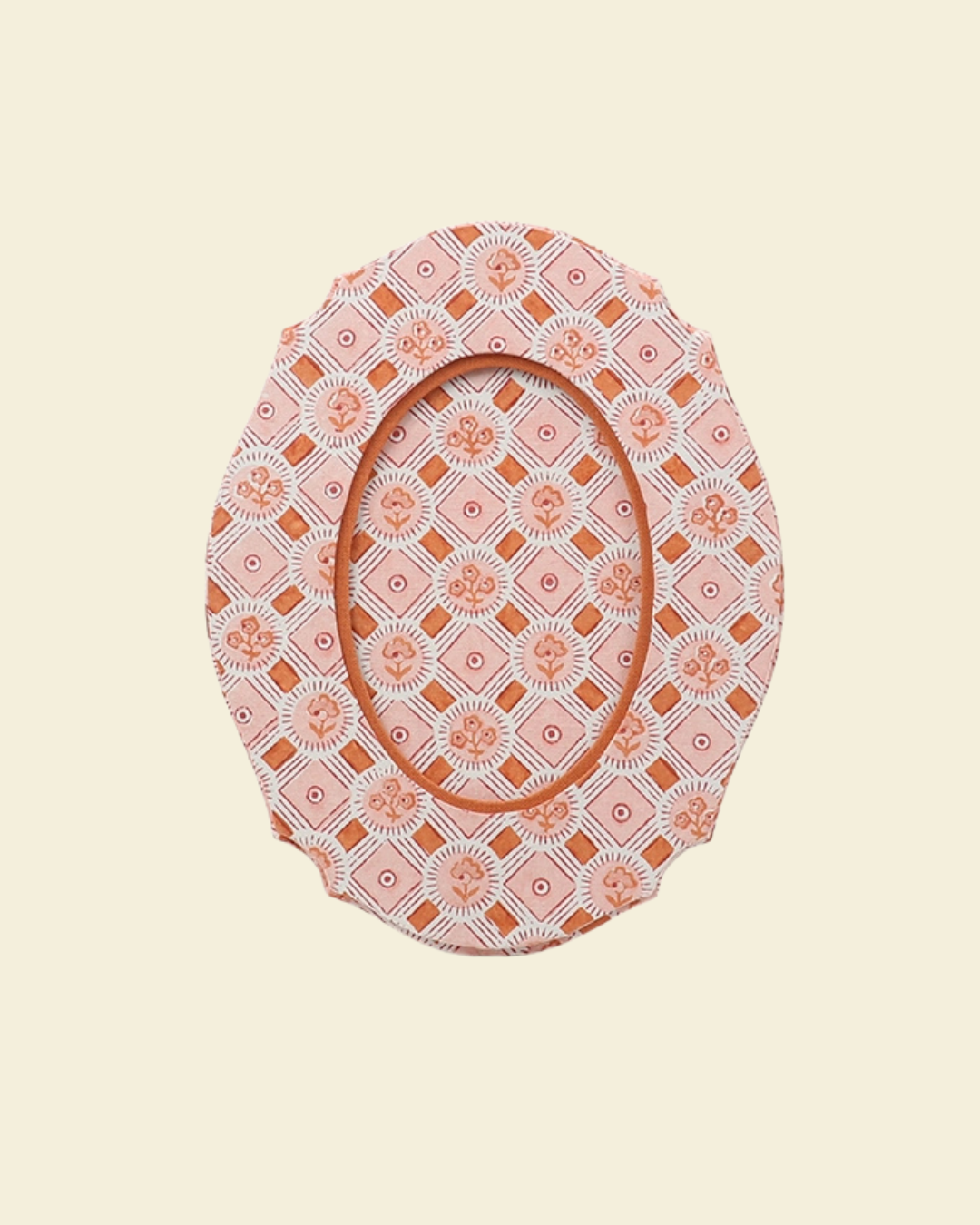 Oval Table Top Picture Frame - Spring Bloom Orange