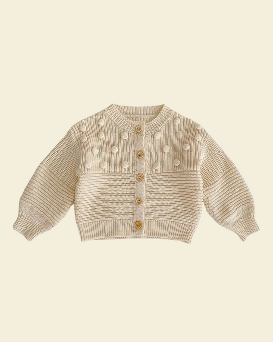 Baby Cardigan Pom Pom